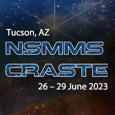A blue and white poster with the words nsmms craste