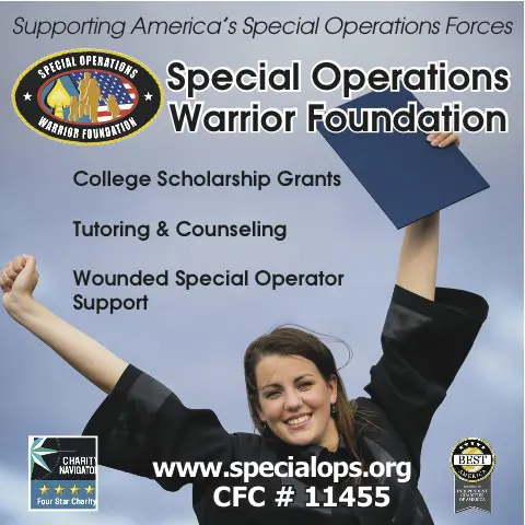A poster of the special operations warrior foundation.