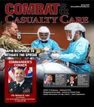 A magazine cover with four people in protective gear.