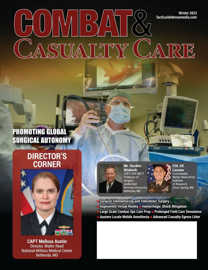 The cover of combat and casualty care.